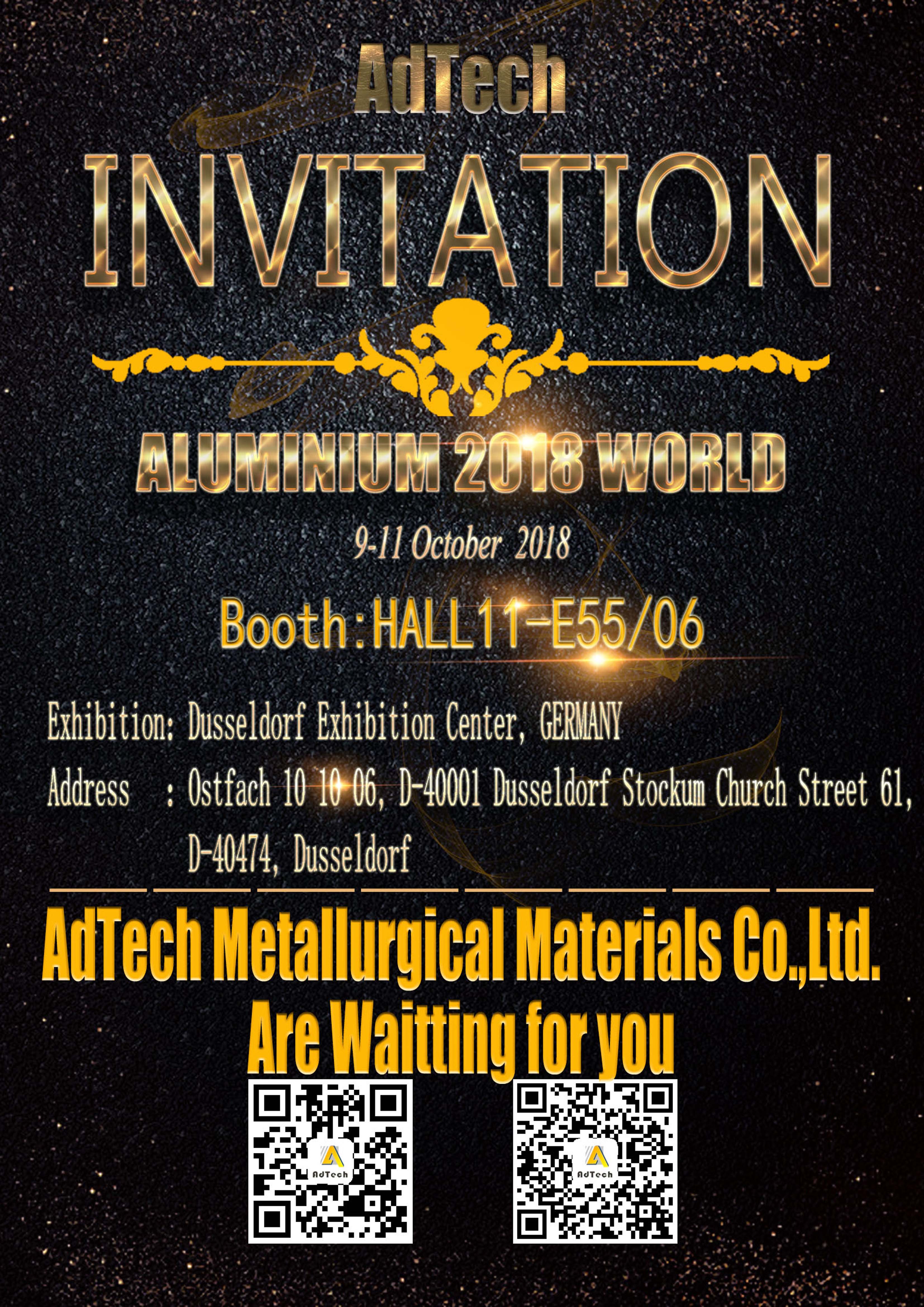 AdTech will Participate in the exhibition of 2018 German Aluminum