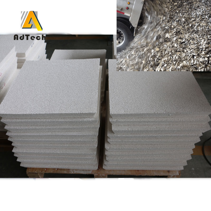 Reticulated ceramic foam filters