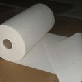 Ceramic fiber paper production process