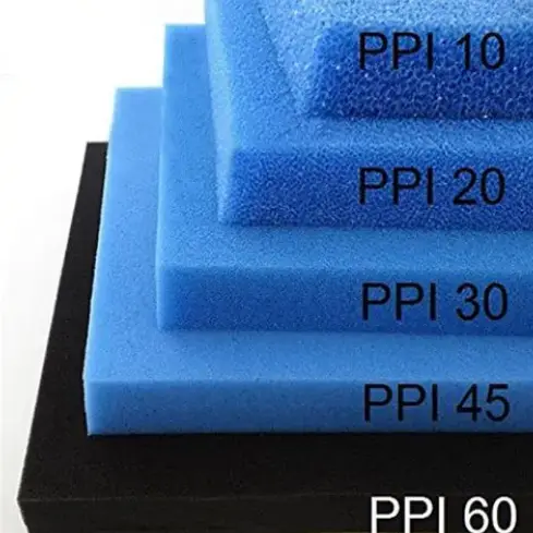 تباين رغوة المرشح من 10 إلى 60 PPI